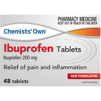 Chemists' Own Ibuprofen 200mg 48 Tablets (S2)