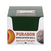 Purabon Wholefood Balls Apricot Delight 43g [Bulk Buy 12 Units]