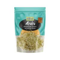 Untamed Health Organically Grown Sprouting Seeds Alfalfa 100g