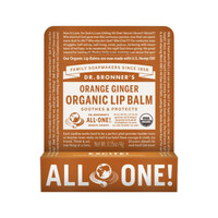 Dr. Bronner's Organic Lip Balm Hang Sell Orange Ginger 4g [Bulk Buy 12 Units]