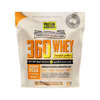 Protein Supplies Australia Protein 360 Whey (Complete Protein with BCAA) Vanilla Bean 1kg