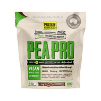 Protein Supplies Australia Protein Pea Pro (Raw Organic Pea Protein) Chocolate 1kg