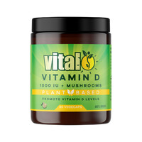 Martin & Pleasance Vital Plant Based Vitamin D 1000IU + Mushrooms 60vc