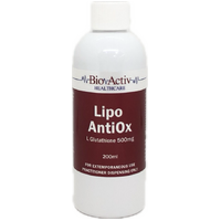 BioActiv Healthcare Lipo AntiOx (L Glutathione 500mg) 200ml