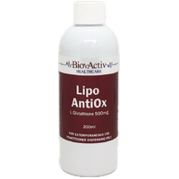 BioActiv Healthcare Lipo AntiOx (L Glutathione 500mg) 200ml