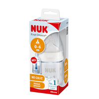 NUK First Choice+ Temperature Control Bottle With Silicone Teat - Assorted Color (150ml)