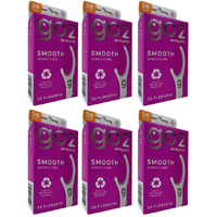 GO2 Dentagenie Smooth Gentle Floss Tape Minty 36 Pieces Flosspyx [Bulk Buy 6 Units]