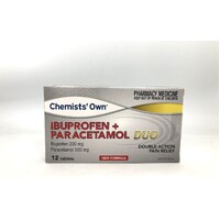 Chemists' Own Ibuprofen + Paracetamol Duo 12 Tablets (S2)
