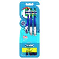 Oral B Toothbrush Complete 5 Way Clean Soft 3 Pack