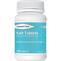 Chemists' Own Salt Tabs 600mg Bottle 100