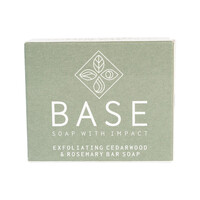 Base (Soap With Impact) Soap Bar Exfoliating Cedarwood & Rosemary (Boxed) 120g