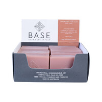 Base (Soap With Impact) Soap Bar Geranium & Pink Clay (Raw Bar) 120g [Bulk Buy 10 Units]
