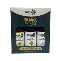OurEco Clean Air Freshener Travel Mates 50ml x 3 Pack