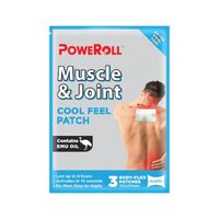 PoweRoll Muscle & Joint Patch Cool x 3 Pack