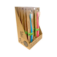 The Natural Family Co. Bio Toothbrush Neon Mixed [Bulk Buy 8 Units]