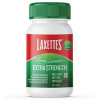 Laxettes Senna Laxative Extra Strength 30 Soft Gel Capsules