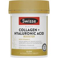 Swisse Beauty Collagen + Hyaluronic Acid 80 Tablets