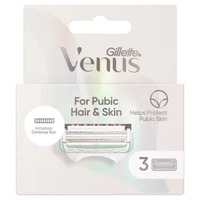 Gillette Venus for Pubic Hair & Skin Women's Razor Blades 3 Pack