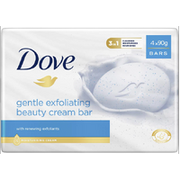 Dove Gentle Exfoliating Beauty Cream Bar 4 Pack