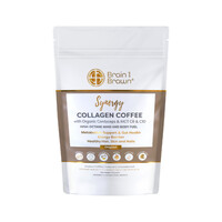 Brain and Brawn Collagen Coffee Synergy (Organic Cordyceps & MCT C8 & C10) Sachets 15g x 7 Pack