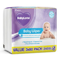 Babylove Everyday Wipes 240 Pack