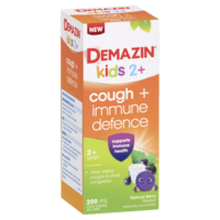 Demazin Kids 2+ Cough + Immune Defence Syrup 200mL (S2)