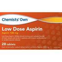 Chemists Own Low Dose Aspirin 28 Tablets