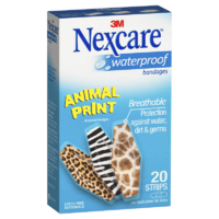 Nexcare Waterproof Animal Strips 20 Pack