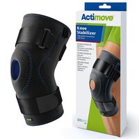 Actimove Knee Stabilizer Adjustable Horseshoe & Stays Medium Black
