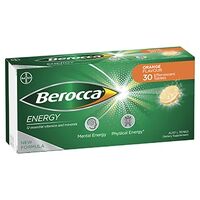 Berocca Energy Orange Flavour 30 Effervescent Tablets