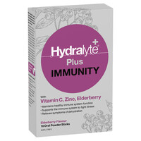 Hydralyte Plus Immunity Oral Powder Sticks 10 Pack