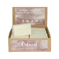 Clover Fields Oatmeal with Soothing Aloe Vera Coconut-Base Soap 150g [Bulk Buy 16 Units]