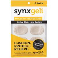 Synxgeli Moleskin Protectors For Callus & Blisters 6 Pack