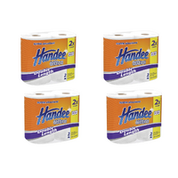 Handee Ultra Double Length Paper Towels 2 Pack [Bulk Buy 4 Units]