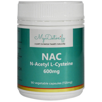 MyDetoxify NAC (N-Acetyl L-Cysteine) Capsules 90 Vegan Capsules