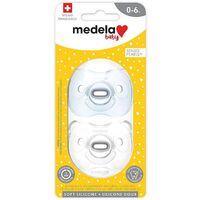 Medela Soft Silicone Duo Blue Soothers 0-6 Months