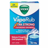 Vicks VapoRub Xtra Strong Vaporizing Ointment 50g