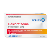 Apohealth Desloratadine 5mg 10 Tablets (S2)
