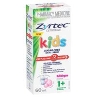 Zyrtec Kids Liquid Bubble Gum 60ml (S2)