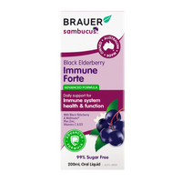Brauer Sambucus Black Elderberry Immune Forte for Adults 200ml