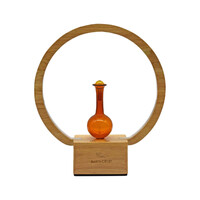 Amrita Court Nebuliser (Diffuser) Wooden Base with Ring Light Luna