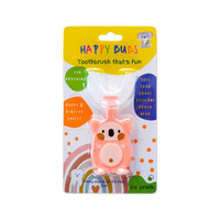 Happy Bubs Toothbrush Silicon U Shape Bear Pink (2 to 6 Years)