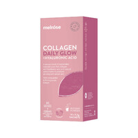 Melrose Collagen Daily Glow + Hyaluronic Acid Berry Flavour Instant Powder Sachets 5.5g x 14 Pack