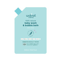 Wotnot Naturals 100% Natural Baby Wash & Bubble Bath Refill 500ml