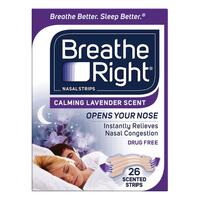 Breathe Right Nasal Strips Tan Lavender 26 Strips