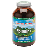 Green Nutritionals by MicrOrganics Hawaiian Pacifica Spirulina 500mg 500t