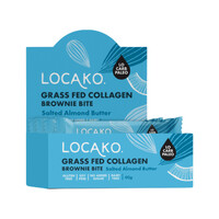 Locako Collagen Brownie Bite (Grass Fed Collagen) Salted Almond Butter 38g [Bulk Buy 14 Units]