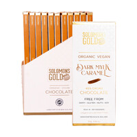Solomons Gold Organic Vegan Dark Mylk Caramel Chocolate 55g [Bulk Buy 12 Units]