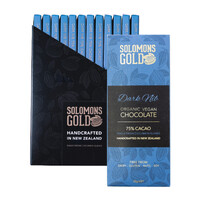 Solomons Gold Organic Vegan Dark Nib Chocolate 55g [Bulk Buy 12 Units]