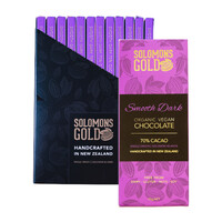 Solomons Gold Organic Vegan Smooth Dark Chocolate 55g [Bulk Buy 12 Units]